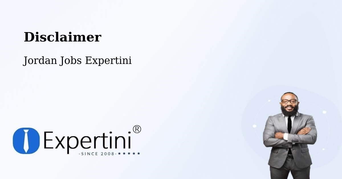 Disclaimer – Şabḩā - Jordan Jobs Expertini